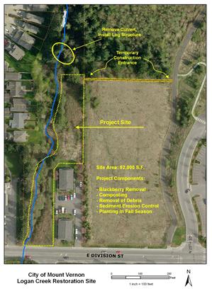 Logan Creek aerial map